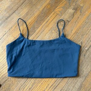 Garage Blue Crop Tank Top
